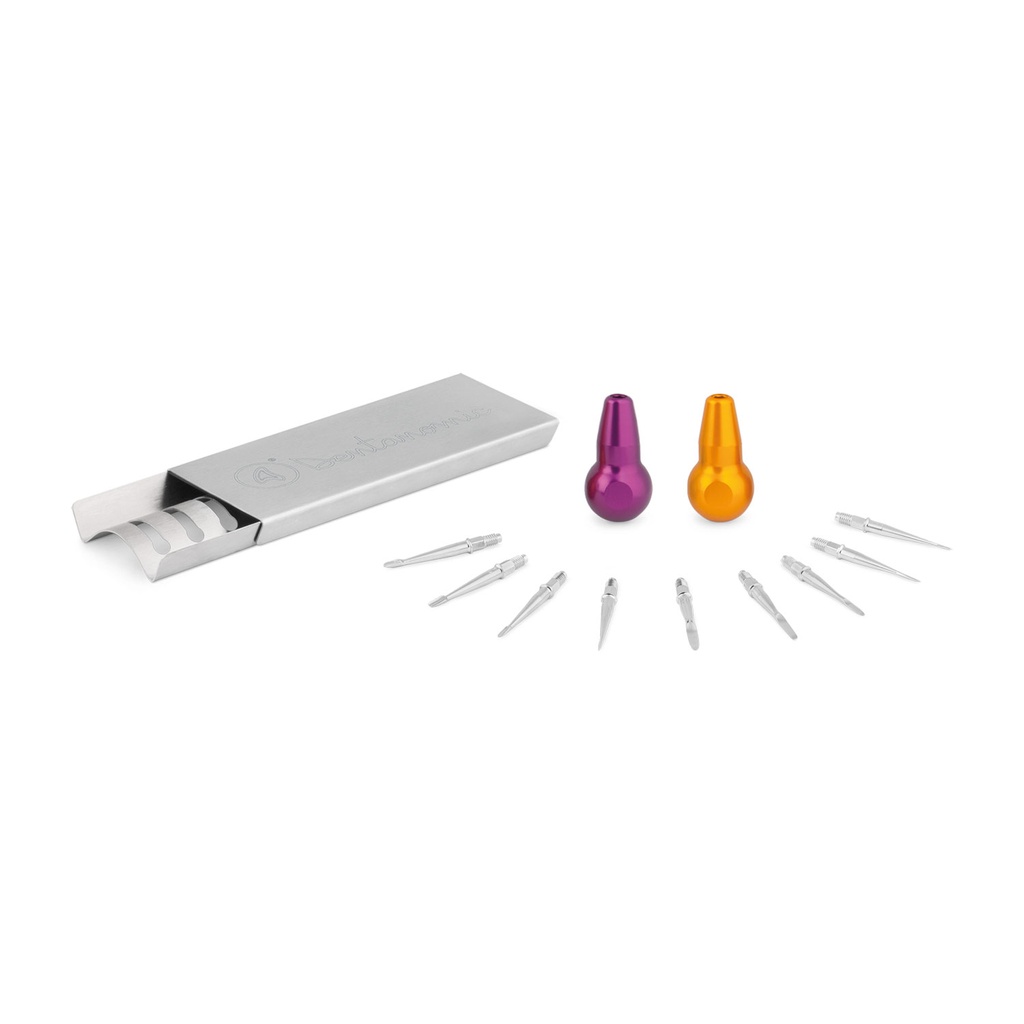 Bronze sæt med korte håndtag